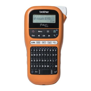 Brother PTE110VP LCD Orange Schwarz/Orange