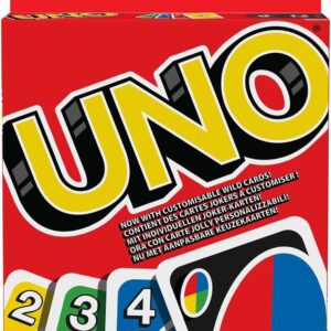 Mattel Games UNO Kartenspiel für die Famile, Perfekt als Kinderspiel, Reisespiel oder Spiel für Erwachsene, für 2-10 Spieler, ab 7 Jahren, W2087